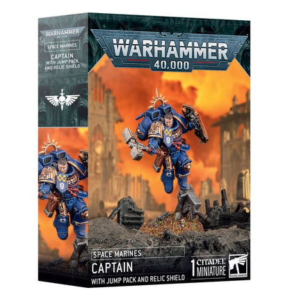 Space Marines: Captain with Jump Pack and Relic Shield