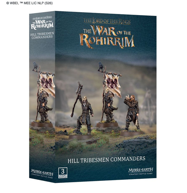 Middle Earth Stratagy Battle Game: Hill Tribesmen Commanders