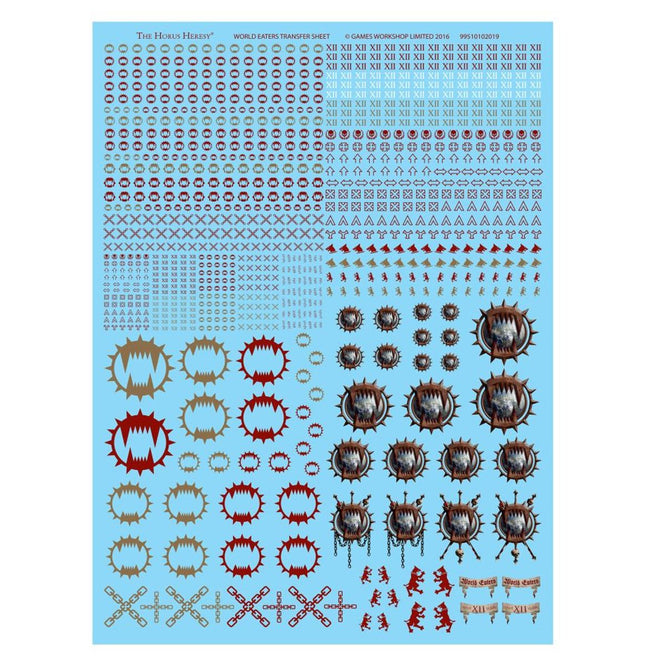 World Eaters Legion Transfer Sheet
