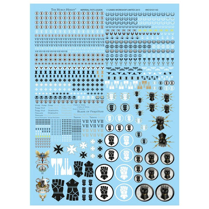 Imperial Fists Legion Transfer Sheet