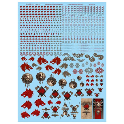 Space Wolves Legion Transfer Sheet