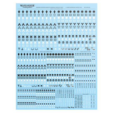 Legiones Astartes Infantry Markings Transfer Sheet