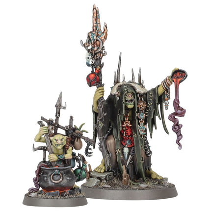 Orruk Wartribes: Swampcalla Shaman with Pot-grot