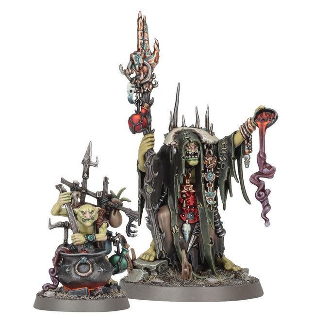 Orruk Wartribes: Swampcalla Shaman with Pot-grot