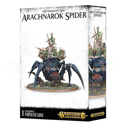 Gloomspite Gitz: Webspinner Shaman on Arachnarok Spider