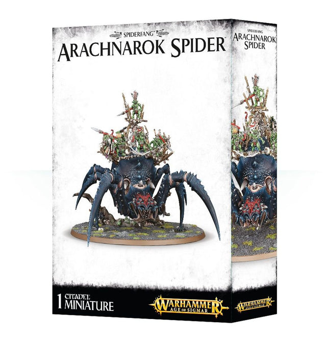 Gloomspite Gitz: Webspinner Shaman on Arachnarok Spider