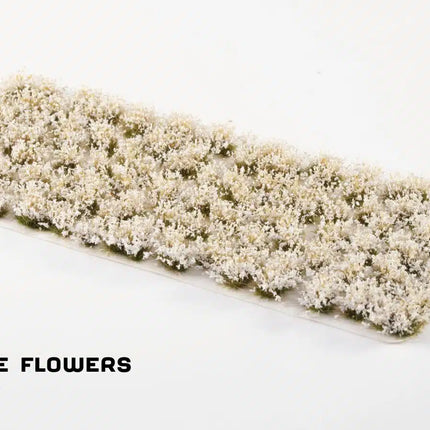 Grass Tufts - White Rose Flowers