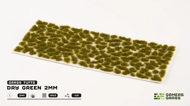 Grass Tufts - Dry Green 2mm