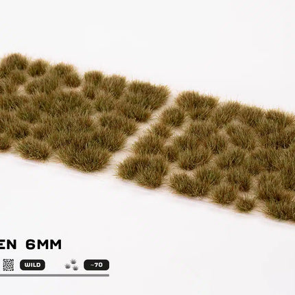 Grass Tufts - Mixed Green 6mm Wild