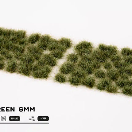 Grass Tufts - Strong Green 6mm Wild