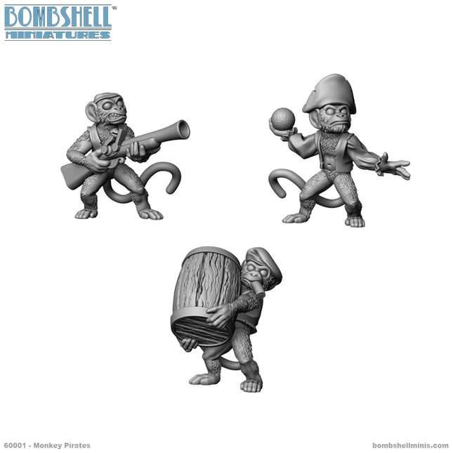Monkey Pirate Set: Sidekicks